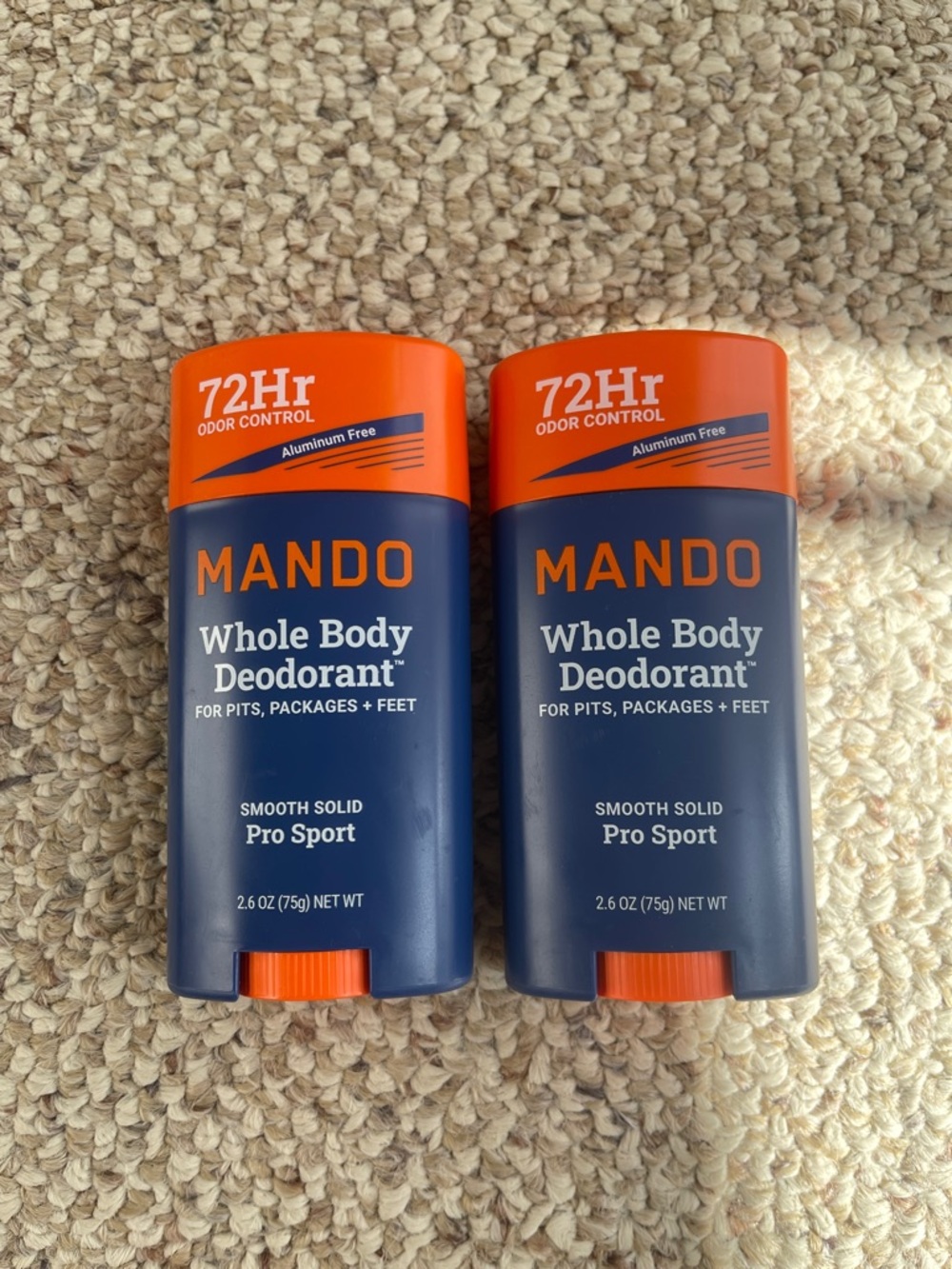 Whole Body Deodorant Smooth Solid Pro Sport — Navy & Orange